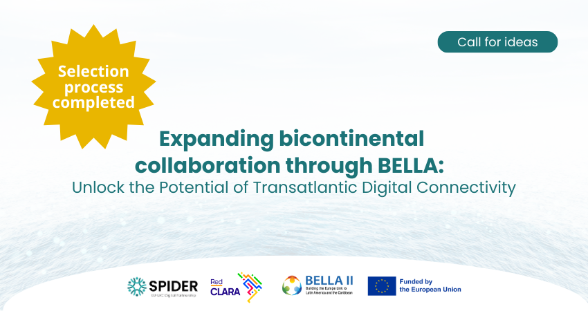 Ten proposals have been selected from the SPIDER and RedCLARA Call for Ideas
