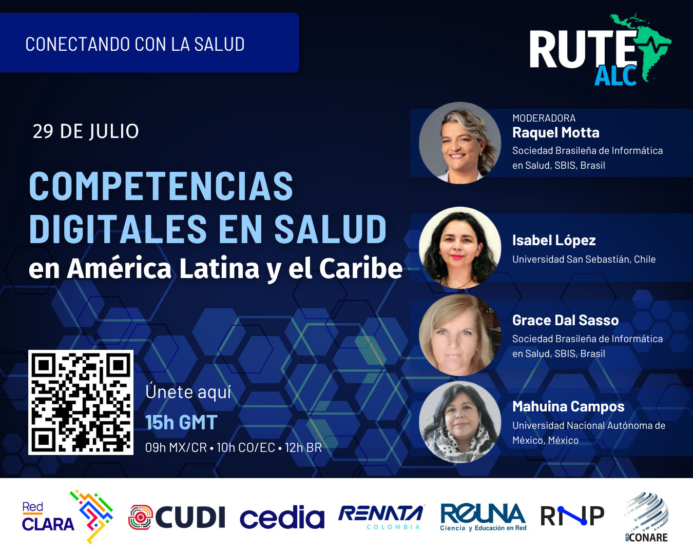 29 July: RUTE-ALC invites you to take part in a webinar on digital health skills in Latin America and the Caribbean