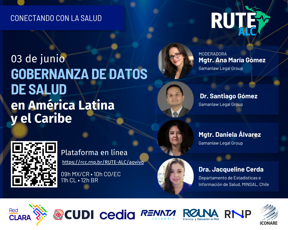 3 de junho: A RUTE-ALC convida a comunidade acadêmica e científica a debater sobre a governança de dados na América Latina e no Caribe
