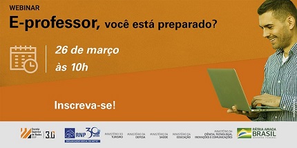 26 de marzo: Webinar “E-profesor, ¿estás preparado?”, de la ESR Brasil