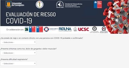 Telemedicina UdeC habilita plataforma gratuita de “Evaluación de riesgo Covid-19”