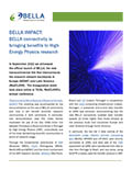 BELLA Impact: BELLA connectivity is bringing benefits to High Energy Physics research